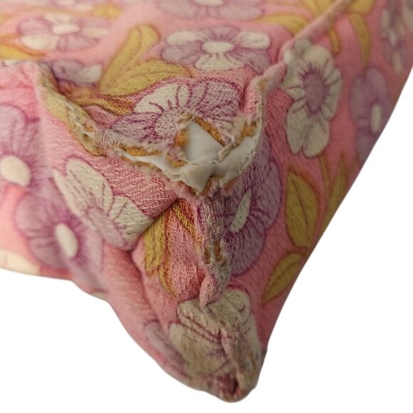 Vintage MOD Hippy Flower Power Tote Bag With Plastic Lining  Shopping Purse - Picture 5 of 7